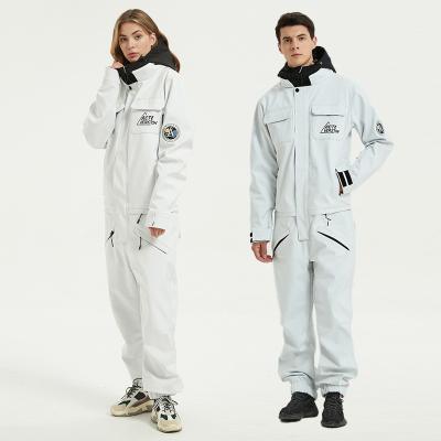 China Wholesale New Breathable And Warm White Waterproof Ski Suit Windproof Ski Suit OEM Good Quality for sale