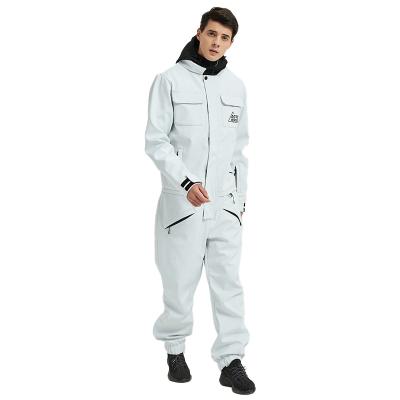 China Wholesale One Piece Men Breathable Ski Suit Waterproof Windproof Fashion Winter Outdoor Sports Ski Suit OEM for sale