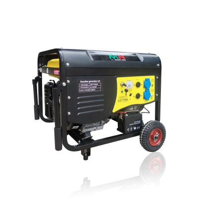 China Small Generator Supply Electric Power ZX6500 Generator 5kva Electric Start Three Phase Gasoline Generator for sale