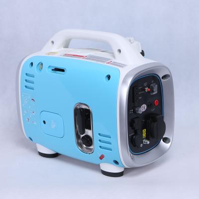 China Small Compact Design 700w 800w Recoil Hand Portable Inverter Gasoline Generator 2.1L for sale