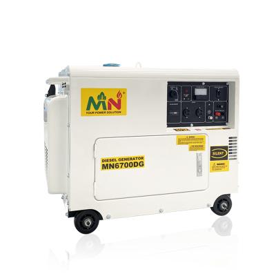 China 5kw 5kva 230V/240V 50HZ Electric Start Silent Diesel Generator MN6700DG for sale