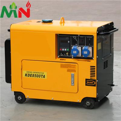 China Hot Sale 5kw 5kva Yellow Power Portable Silent Diesel Generator 15L for sale