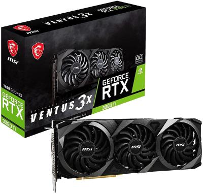 China Best Selling NVIDIA MSI GeForce RTX 3080 3070 3090 GPU OC 12G GDRR6X 3 Gaming Fans Desktop Desktop Graphics Card RTX 3060 For PC for sale