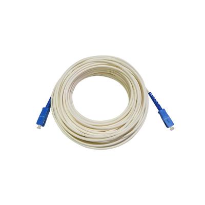 China FTTX G657A2 LHZS single mode single mode fiber optic cable leather simplex jumper can be customized fiber optic patch cord for sale