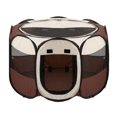 China Portable Exercise Breathable Folding Playpen Kennel For Puppy Cats Kittens Rabbits Indoor Outdoor Use for sale