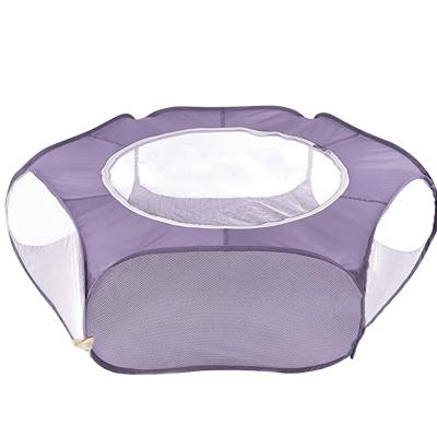 China Small Animal Playpen Waterproof Breathable Indoor Pet Cage Tent With Zipper Cover Exercise Yard Fence For Kitten Hamster Bunny for sale