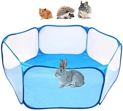 China Small Animal Tent Breathable Reptiles Cage Open Top Barrier Portable Yard Fence Pet Exercise Playpen Transparent Breathable Noise for sale