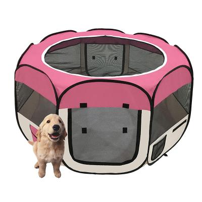 China Breathable Extra Large Dog Kennel House Playground with Bottle and Food Pocket for Puppy Yorkie Cat Bunny Travel Camping Use for sale