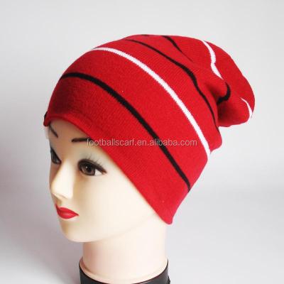 China Unisex striped 100% acrylic high quality wholesale best prices COMMON knit hat for sale