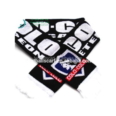 China Hot Trading Products Regular Density Long Custom Football Fan Scarf for sale