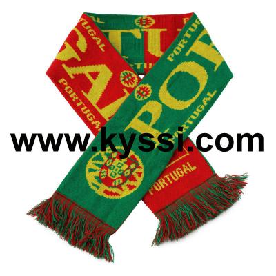 China Medium Portugal National Flag Soccer Scarf for sale