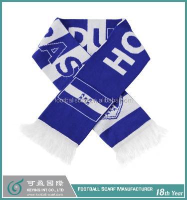 China Honduras Soccer Scarf Medium Double Sides Jacquard Knitted for sale