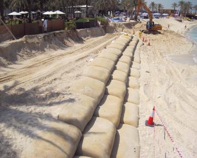 China Modern Non Woven Geotextile 600gsm Sandbag Geobag For Coast Beach Seawall Embankment Protection for sale