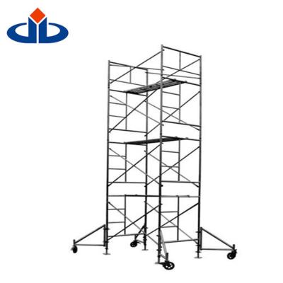 China 6063 Aluminum Alloy Mobile Tower High Performance Easy Assemble Aluminum Free Spare Parts Used Scaffolding For Sale 1 YEAR Graphic Design for sale