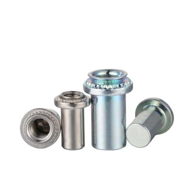 China 304 Stainless Steel Narrow End Knurled Round Sealed Blind Nut Waterproof Countersunk Reduced Body Head Rivet Flat for sale