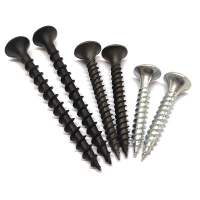 China Flat Cheap Zinc Black White Yellow Fine Coarse Phosphate Thread Files Plasterboard Gypsum Board Drywall Drywall Screw for sale