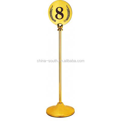 China Stainless Steel Hotel Table Number Holder for sale