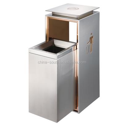 China New Design Sustainable High Quality 5 Star Hotel Unique Indoor Trash Can Waste Container for sale