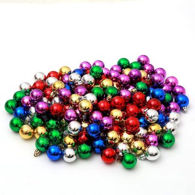 China TKYGU Style European Hot Sale 144pcs Christmas Ball Tree Decorations Plating Handmade Small Christmas Balls 1.18inch for sale