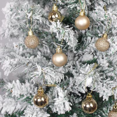 China European Style TKYGU US Local Shipping 40pcs Customized Christmas Balls 1.18 Inch Plastic Ball Ornaments for sale