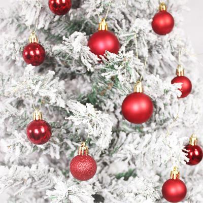 China Newest European Style TKYGU 2023 10 Pcs 2.36Inch Christmas Ball Box Set Pendant Christmas Tree Party Supplies for sale