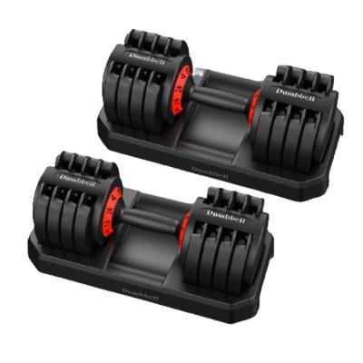 China Modern Fitness Strength Training Dumbbell 32 Adjustable For 65lbs Free Weights Adjustable Dumbbells for sale