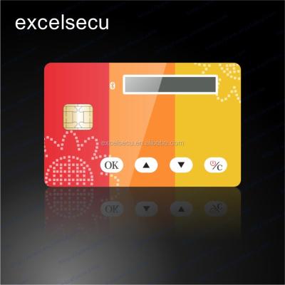 China High Quality ABS ESECU E-ink Display OTP Smart Chip Java Card For Bitcoin ATM for sale