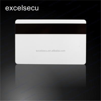 China Wide Applications ESECU Customized Size PVC Printable Blank Magnetic Stripe Smart Card Rewritable Credit Card for sale