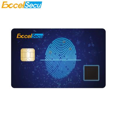 China Waterproof/waterproof fingerprint smart card, JAVA chip, widely applied in payment and identification field for sale