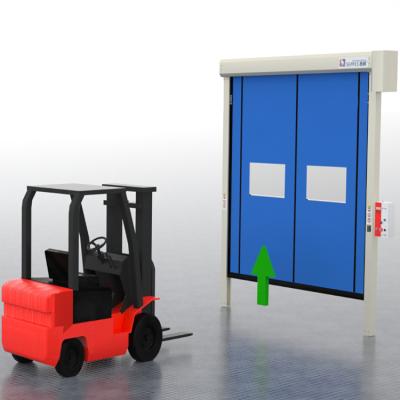 China Industrial High Speed ​​Zipper Door For Clean Room / PVC High Speed ​​Anti-collision Self-Repairing Door for sale