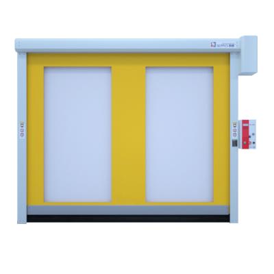 China Modern Automatic Speedy Industrial Rolling Shutter Doors High Speed ​​Steel Vehicle Door Pvc+painted Pvc Detector Composite Polymer for sale