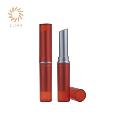 China Wholesale Fashion Slim Cosmetic Frost Lip Balm Lipstick Translucent Red Empty Tube for sale