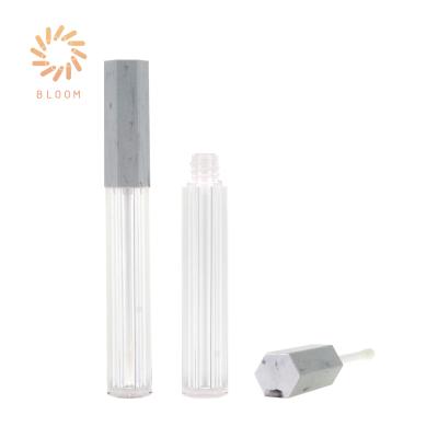 China Hexagon 2.5ml Lip Gloss Fashion Thick Wall Wholesale Empty Lip Oil Packaging Small Capacity Tube for sale