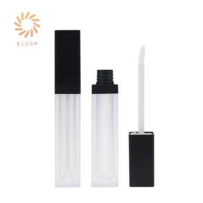 China Eco-Friendly Classic Private Label Empty 7ml Square Frosted Lip Oil Bottle Lip Gloss Tube for sale