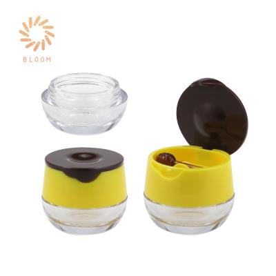 China OEM Honey Pot Custom Empty Lip Cream Eye Cream Brow Powder Cute Cute Eyebrow Gel Packaging for sale