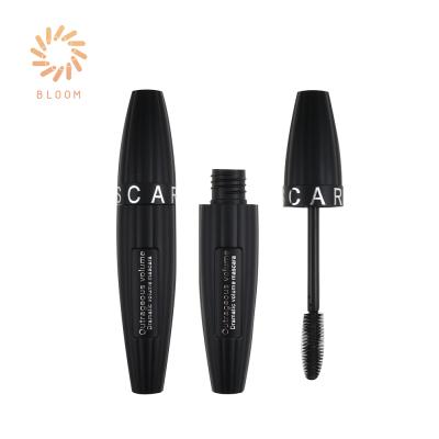 China Design 15.5ml Fashion Design 15.5ml Oval Vertical Stripe Maskara Custom Made Makeup Packaging Empty Mascara Bottle for sale