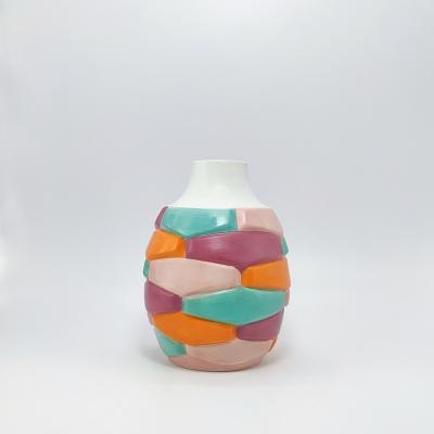 China Modern Ceramic Factory Wholesale Personalized Household Vases Decorative colour Art Ceramic Vases for sale