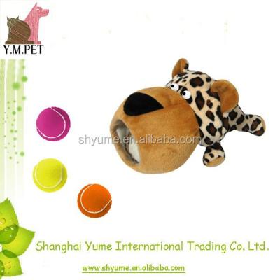 China Sustainable Big Mouth Animal Ball Stuffing Plush Pet Toys Furry Dog Toy for sale