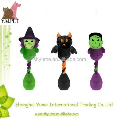 China Sustainable Halloween Rope Dog Toys Plush Pet Toys for sale