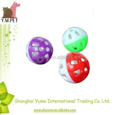 China Sustainable Small Ball Plastic Toys Cats Ringing Bell Ball for sale