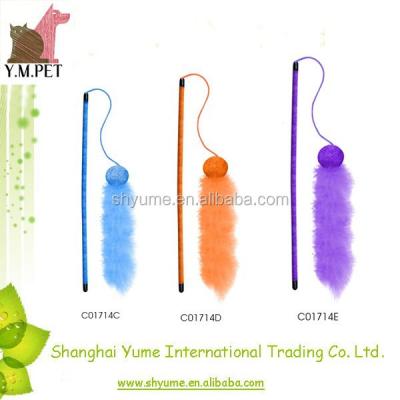 China Viable Cat Fishing Rod with Feather Teasing Fun for sale