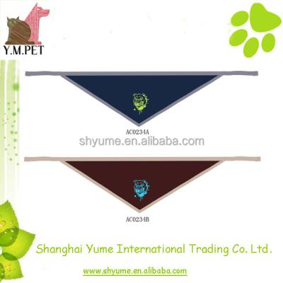 China Viable Custom Printed Triangle Dog Bandana Logo for sale