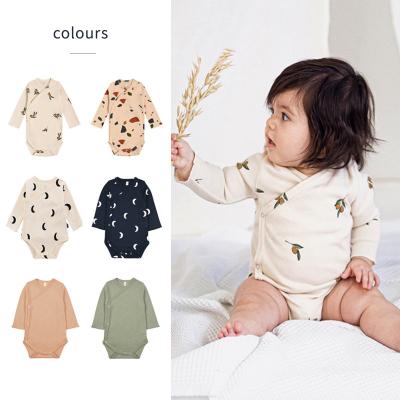 China Summer Regular Cute Newborn Organic Cotton Clothes Romper Baby Boy Overalls Unisex Rompers for sale