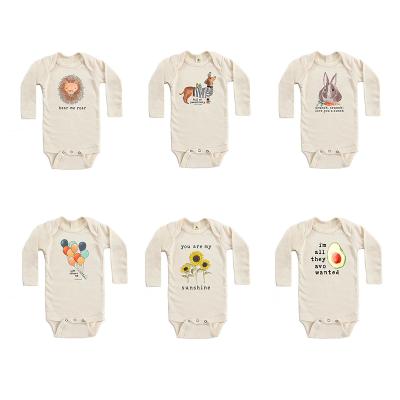 China Regular boys and girls fart baby romper baby air conditioning clothing summer cotton long-sleeved romper for sale