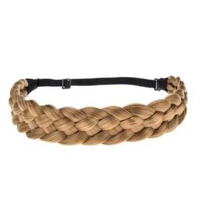 China 2021 New Fashion Women's Retro Elastic Band Hair Band Hair Wigs Knitting Elastic Headband Trendy Hair Accessory For Women for sale