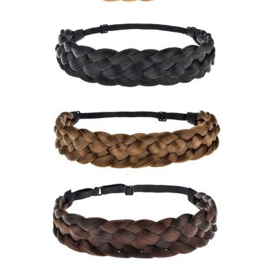 China New Arrived Popular Knitting Elastic Woven Headband Fashion Headband Hair Wigs Retro Bohemia Women Hair Accessory For Girls for sale