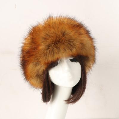 China New Fashion Soft Comfy Winter Hair Accessories Ear Warmer Russian Ski Hat Hairband Fluffy Faux Fur Headband For Women for sale