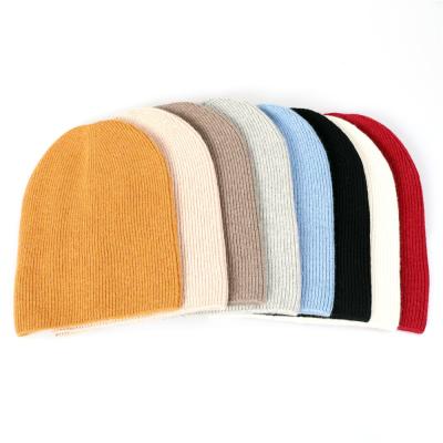 China COMMON Fashion Plain Winter Hat Wool Knit Beanies With Custom Embroidery For Adult for sale