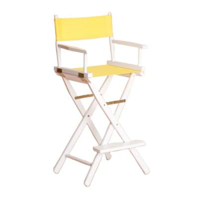 China Durable factory supply discount price portable foldable wood white makeup chair for sale