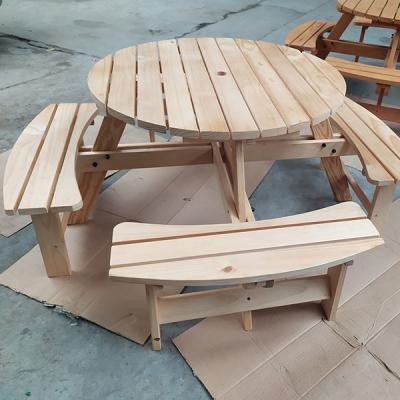 China High quality durable and low price eating round outdoor bar picnic table for sale